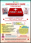 Emergency first response courses