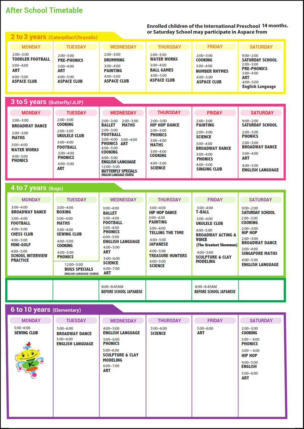 Schedule